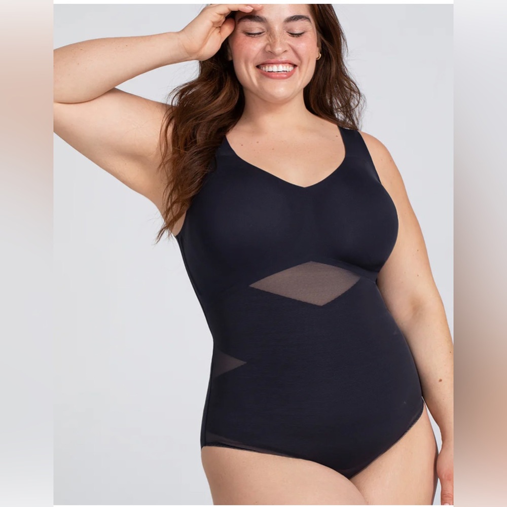 HONEYLOVE Tank Bodysuit NEW🔥 Black 1x